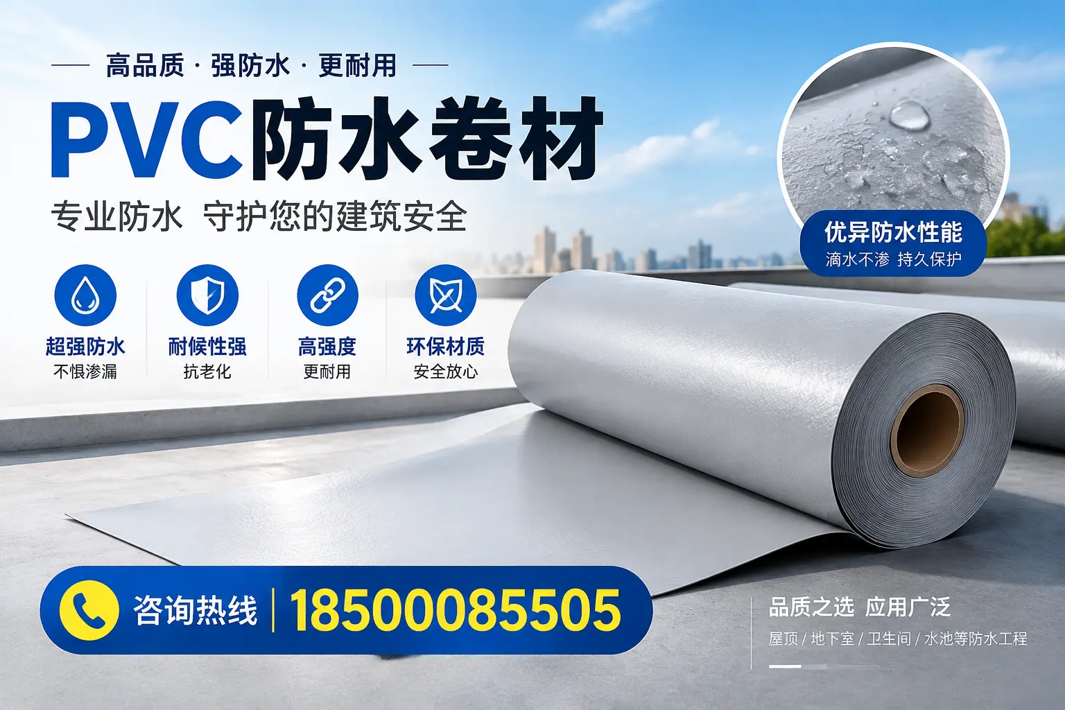 龙岩地区pvc防水卷材的市场现状与发展趋势